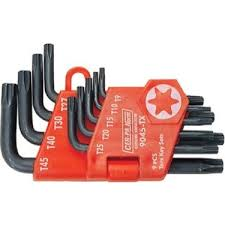 NIkel Kaplamalı Torx Allen Anahtar Takımı - 8 ParCa